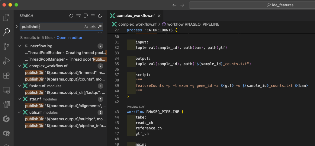 Project search